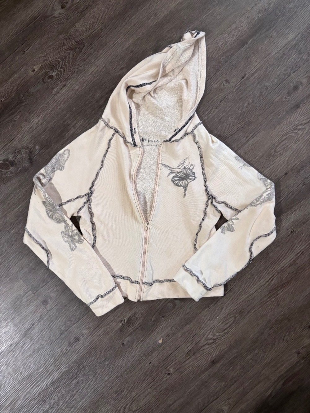 2 B Free Zip up hoodie